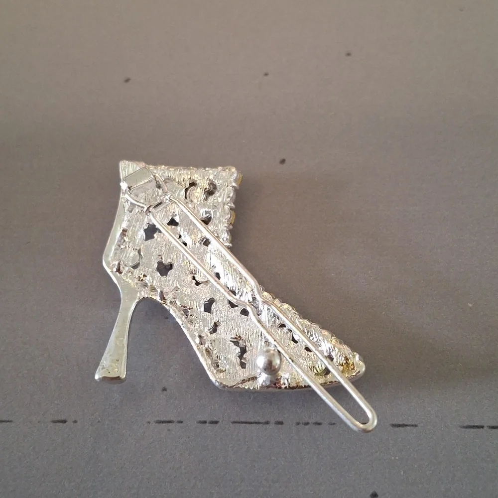 Sparkling Rhinestone Boot Barette